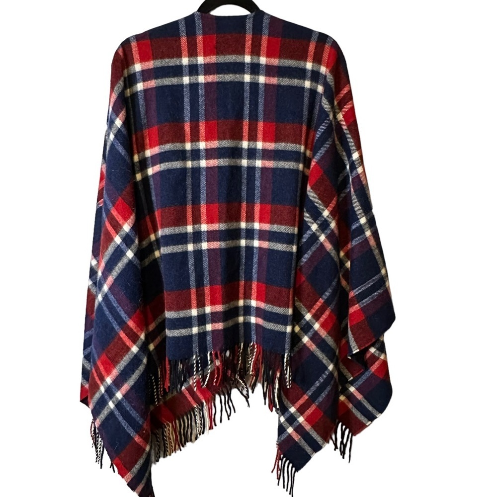 Brooks Brothers Red Fleece 100% Wool Wrap Cape Cardigan Made‎ in England - Picture 5 of 13